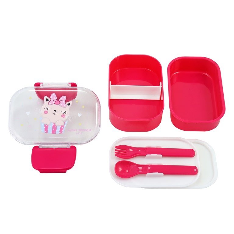 Pote P/ Lanche de 2 Andares Infantil 400ml Jacki Design - Pimpolho:pink - 3