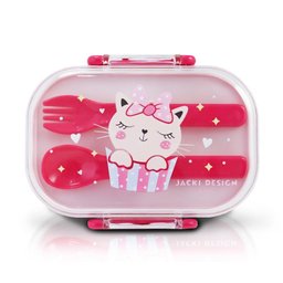 Pote P/ Lanche de 2 Andares Infantil 400ml Jacki Design - Pimpolho:pink - 1