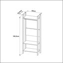 Ver imagem 5 de Armário Closet com 3 Prateleiras Az1029 Amêndoa/branco Tecnomobili