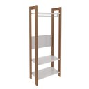 Ver imagem 1 de Armário Closet com 3 Prateleiras Az1029 Amêndoa/branco Tecnomobili