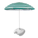 Ver imagem 4 de Kit Guarda Sol 2,60m Resistente C/ Base Branca Mor GSOL C/ BASE BRANCA Azul Marinho Liso