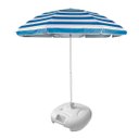 Ver imagem 3 de Kit Guarda Sol 2,60m Resistente C/ Base Branca Mor GSOL C/ BASE BRANCA Azul Marinho Liso