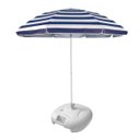 Ver imagem 5 de Kit Guarda Sol 2,60m Resistente C/ Base Branca Mor GSOL C/ BASE BRANCA Azul Marinho Liso