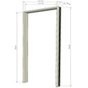 Ver imagem 3 de Jogo Batente Tauari 18 cm sem Rebaixo Cabeceira 112x215x18 Marrom Rodam Portas