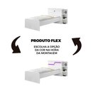 Ver imagem 5 de Cama Solteiro Cabeceira Baú 2 Gavetas 3 Nichos Hortencia Branco / Branco Lilás Flex