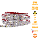 Ver imagem 6 de Fita Led 5w Curva S Zig Zag 3528 10 Metros 12v Ip44 Branco Quente 3500k
