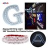 Fita Led 5w Curva S Zig Zag 3528 10 Metros 12v Ip44 Branco Quente 3500k - 9