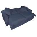 Ver imagem 6 de Sofá Cama Niágara 4 Lugares Retrátil e Reclinável 200cm Veludo com Molas Cinza Grafite
