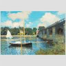 Quadro Claude Monet Ponte Em Argenteuil Vinil Moldura Bege 45X30Cm - 2