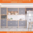 Ver imagem 4 de Armário Aéreo de Cozinha 100%mdf 80cm Geladeira 1 Porta Basculante Eloise Mgm Móveis Freijó/