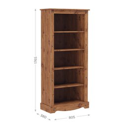 Estante para Livros para Livros Organizador Multiuso de Madeira - 3