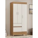 Ver imagem 1 de Guarda Roupa Roupeiro Solteiro 32860 03 Portas 02 Gavetas Wind Amendola Touch Off White Demóbile