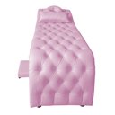 Ver imagem 4 de Maca Estética Capitonê com Escada e Almofada Sintético Lilás - Ninho Decor