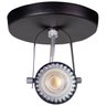 Spot Sobrepor Direcionável Mr16 Dicroica Alumínio Preto + Led 7w Lâmpada:2700k Quente - 2