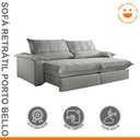 Ver imagem 4 de Sofá Retrátil e Reclinável com Catraca Blindada 200cm Porto Bello