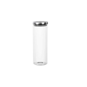 Porta mantimento vidro tampa metal 1,8l