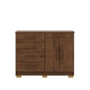 Ver imagem 1 de Cômoda Quarto 5 Gavetas 122cm e Sapateira 2 Portas Bella V01 - D'rossi
