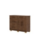 Ver imagem 2 de Cômoda Quarto 5 Gavetas 122cm e Sapateira 2 Portas Bella V01 - D'rossi