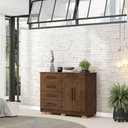 Ver imagem 4 de Cômoda Quarto 5 Gavetas 122cm e Sapateira 2 Portas Bella V01 - D'rossi