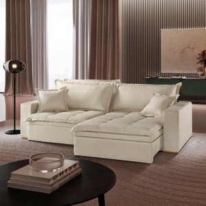 Sofá Retrátil com Baú Ref 47 - 2504-b Messina