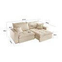 Ver imagem 3 de Sofá Retrátil com Baú Ref 47 - 2504-b Messina