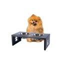 Ver imagem 2 de Comedouro Elevado Duplo Cão Porte P Preto