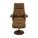 Ver imagem 6 de Kit 3 Poltronas de Massagem Arizona Giratória com Apoio de Pés e Reclinável Pu Caramelo G56 - Gran B