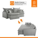 Ver imagem 3 de Sofá Cama Retrátil e Reclinável 180cm Flex