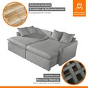 Ver imagem 5 de Sofá Cama Retrátil e Reclinável 180cm Flex