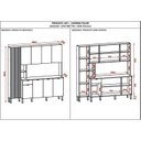 Ver imagem 5 de Armário para Cozinha 9 Portas 1 Gaveta Pulse Bege/Freijó/Vanilla/Cp-Riscatto