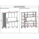 Ver imagem 5 de Armário para Cozinha 9 Portas 1 Gaveta Pulse Bege/Freijó/Vanilla/Cp-Riscatto