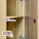 Ver mais imagens de Armário para Cozinha 9 Portas 1 Gaveta Pulse Bege/Freijó/Vanilla/Cp-Riscatto