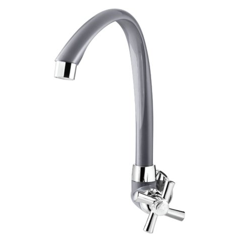 Torneira para Cozinha de Parede Bica Alta Abc Cinza Cromado - 300005614 - Tigre
