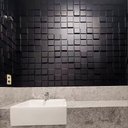 Ver imagem 1 de 20 Placas Revestimento 3d Efeito Pixel Moderno Preto