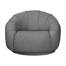 Poltrona Lótus Fixa C/ Debrum Linho Grafite Sofa Home - 2