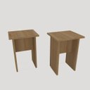 Ver imagem 1 de Conjunto de 2 Bancos 30 Cm Mel Mdp B400