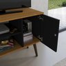 Rack para Tv até 50 Polegadas Viena com Nichos e Portas:preto/narure - 3