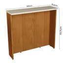 Ver imagem 3 de Bancada para Cozinha Ilha 120cm Cozinha Milão Branco/Freijó Rocks/Cinza Argila