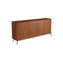 Ver imagem 2 de Buffet Bend 180 cm Porta Frisada Incolar Cedro com Pé Dourado