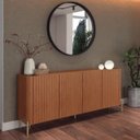 Ver imagem 1 de Buffet Bend 180 cm Porta Frisada Incolar Cedro com Pé Dourado