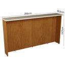 Ver imagem 3 de Bancada para Cozinha Ilha 200cm Cozinha Milão