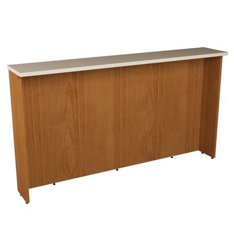Bancada para Cozinha Ilha 200cm Cozinha Milão Branco/Freijó Rocks/Cinza Argila
