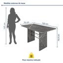 Ver imagem 3 de Mesa de Jantar Tampo Granito 120x75cm