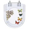 Tampa de Vaso Decorada Etna Transparente Borboletas 6lpf - 6