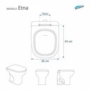 Ver imagem 4 de Tampa de Vaso Decorada Etna Transparente Borboletas 6lpf