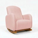Ver imagem 3 de Poltrona Amamentação Balanço Madeira Jhessy Suede D03 - D'rossi