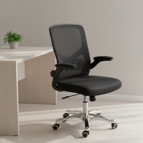 Cadeira Escritório Diretor Tela Mesh Braço Regulável Ajuste Lombar Bogotá