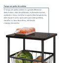 Ver imagem 4 de Fruteira com 2 Cestos em Aço Daniela Preto/Prata