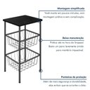 Ver imagem 5 de Fruteira com 2 Cestos em Aço Daniela Preto/Prata