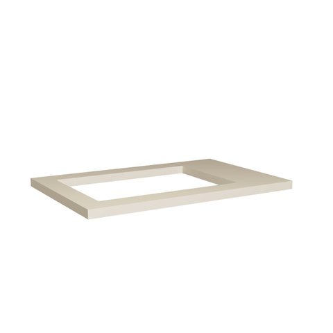 Tampo 80cm Cooktop 4 Bocas Cozinha Milão Branco/Cinza Argila